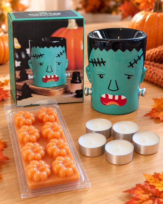 Frankenstein Wax Burner Halloween Gift Set