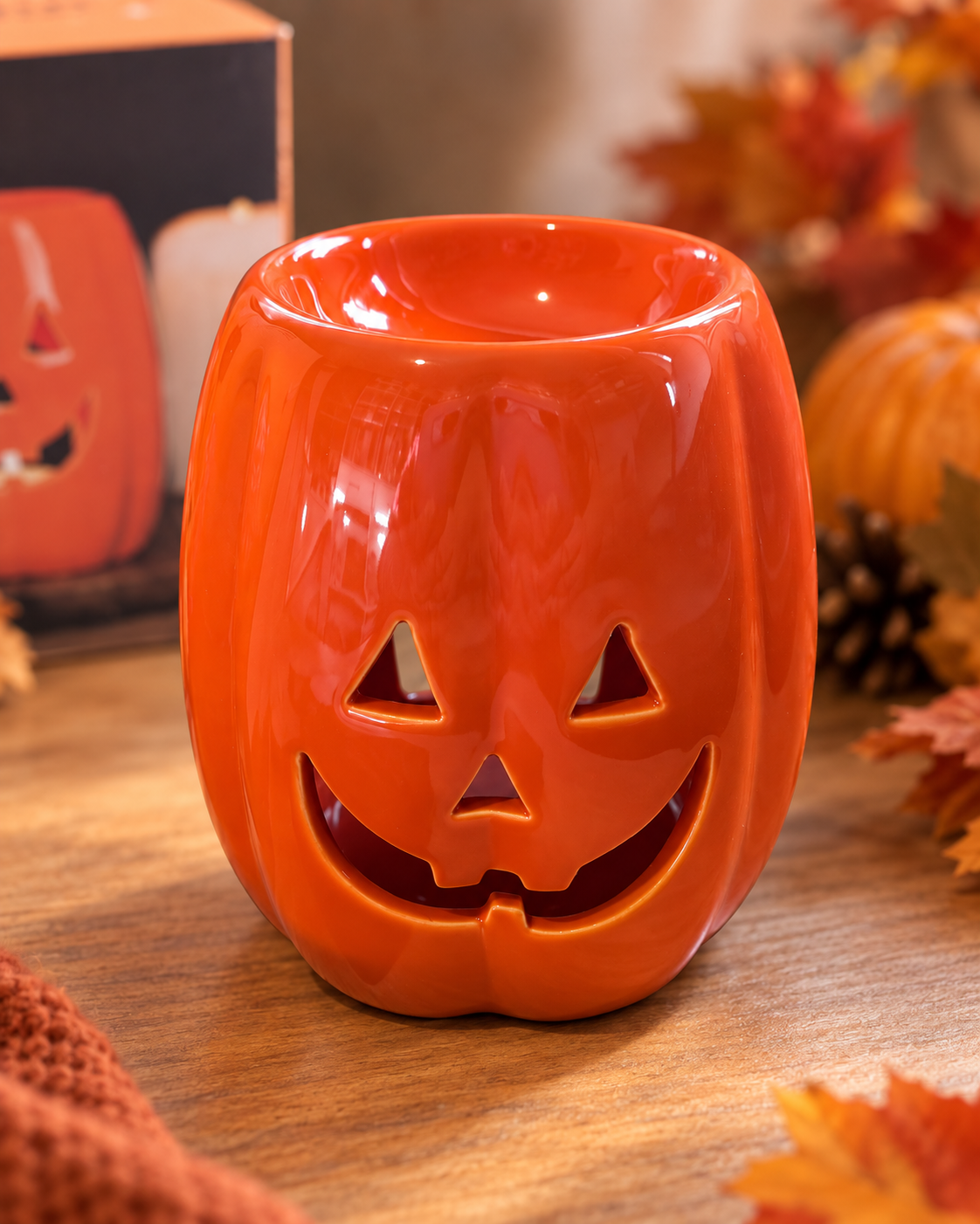 Pumpkin Wax Burner Halloween Gift Set